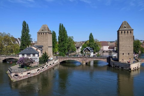 Ponts Couverts Bridge with the Heinrich Tower and the Hans von Altheim Tower, Old Town or Grand