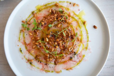 Menorcan Shrimp Carpaccio, Menorca