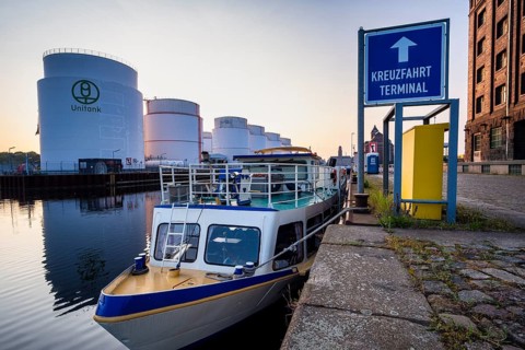 Cruise terminal in Westhafen, Berlin, Germany, Europe