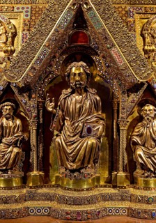 Detail of Elisabeth's shrine, where the bones of Elisabeth once lay, Elisabeth Church, Marburg an