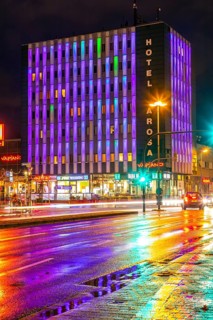 Novum Hotel Arosa Essen, with LED illuminated facade, in Essen Rüttenscheid, Essen, North