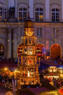 The Striezelmarkt, which has been held since 1434, is the oldest Christmas market in Germany and