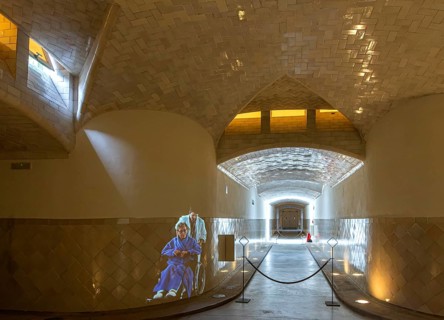 Video projection in the Historic Hospital Complex of the Hospital de la Santa Creu i Sant Pau,