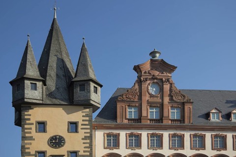 Historical Museum, Rententurm, Bernusbau, Saalhof in the Old Town, Main, Frankfurt, Hesse, Germany,