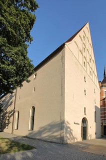 Historic Kornhaus built in 1511, Freiberg, Saxony, Germany, Europe