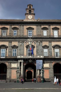 Palazzo Reale, Palace of the Viceroys, in Piazza del Plebescito, Naples, Campania, Italy, Europe
