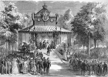 Fetes dOrleans, Visit of Their Majesties the Emperor Napoleon III and the Empress Eugenie de