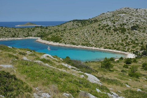 Bay of Lojena, Levrnaka Island, Kornati Islands, Adriatic Sea, Kornati Islands National Park,