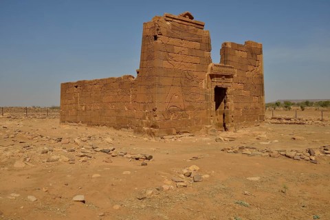 Lion Temple for the lion-deity Apedemak, Naga, Nubia, Nahr an-Nil, Sudan, Africa