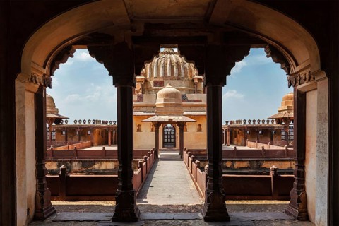 Datia palace (also called Satkhanda Palace or Purana Mahal or the Old palace) . Datia, Madhya