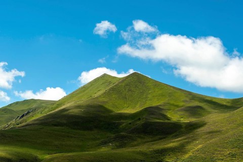 The Monts Dore at the Croix Morand pass. Regional park of the Auvergne volcanoes. Puy de Dome
