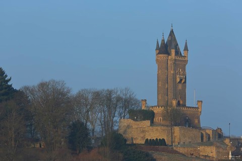 Landmark Wilhelmsturm built in 1895, Schlossberg, Dillenburg, Hesse, Germany, Europe