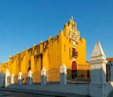 Church Templo del Dulce Nombre de Jesus, Campeche city, Campeche State, Mexico, Central America