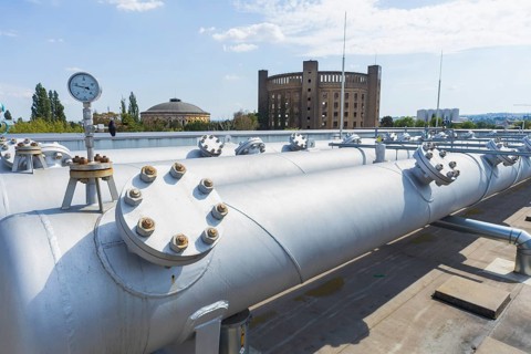 Pilot plant for fuel production. Here, carbon neutral fuel is produced from carbon dioxide and
