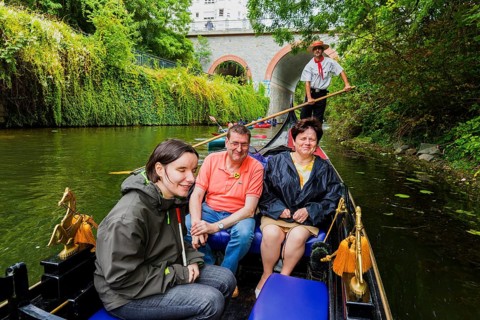 Gondola tour on the Karl Heine Canal