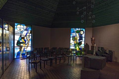 Side chapel of the parish church of St. Ulrich, Obermeiselstein, Allgäu, Bavaria, Germany, Europe