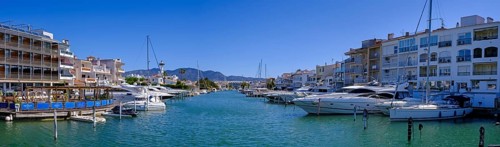 Marina, Empuriabrava, Gulf of Roses, near Girona, Catalonia, Costa Brava, Spain, Europe