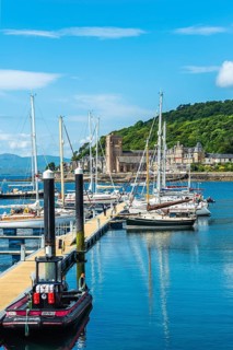 Oban Bay and Marina, Oban, Argyll and Bute, Scotland, UK