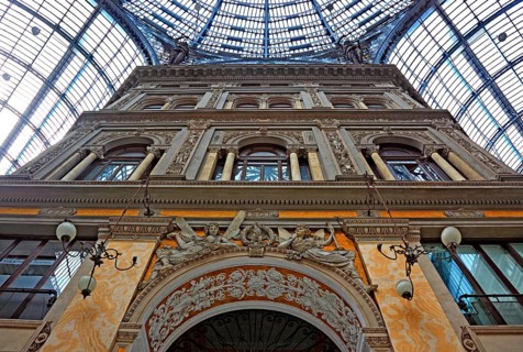 Galleria Umberto I, shopping arcade in the old town of Naples, Campania, Italy, Europe