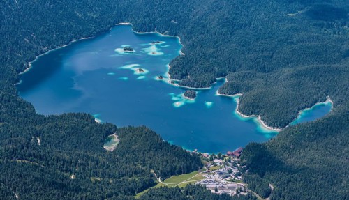 Eibsee lake, Bavaria, Germany, Europe