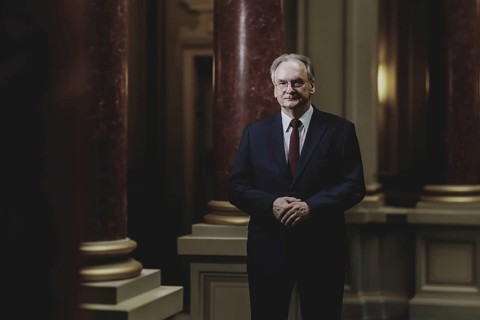 Reiner Haseloff, CDU, Minister President of Saxony-Anhalt, poses for a photo in Magdeburg,