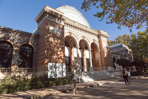 Palacio de Velázquez, Velazquez palace, El Retiro park, Madrid, Spain built 1881-3