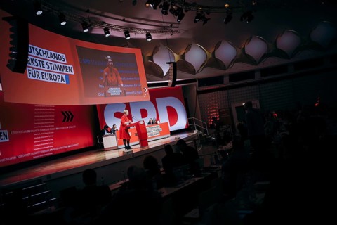 Manuela Schwesig, Minister-President of Mecklenburg-Western Pomerania, recorded at the European