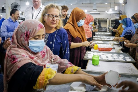 Svenja Schulze (SPD), Federal Minister for Economic Cooperation and Development, visiting Anwar