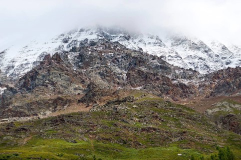 Mountain panorama at the Fafleralp in Valais, Bernese Alps, Lötschental, hiking, mountains, nature,