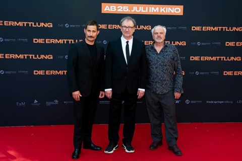 Cle, ems Schick, Rainer buck, Bernhard Schütz, DIE ERMITTLUNG, Photo Call at the red carpet for the