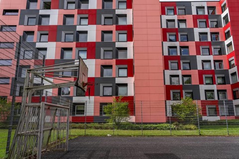 Student hall of residence of the Studierendenwerk Essen-Duisburg in Essen, over 310 furnished rooms
