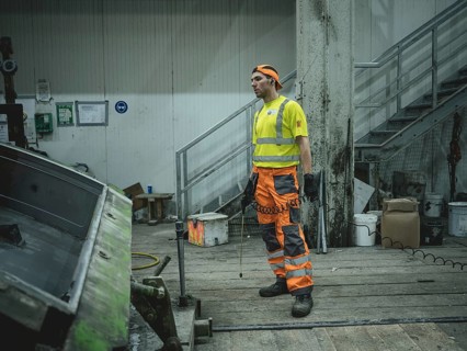 Workers producing segments for the Brenner Base Tunnel, Zenzendorf, Tyrol, Austria, Europe