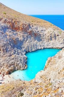 Seitan limania beach, Chania, Crete, Greek Islands, Greece, Europe