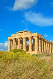 Temple of Hera or Temple E, Selinunte Archaeological Park, Selinunte, Trapani district, Sicily,