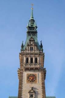 City Hall, State Government, North German Renaissance, Alsterfleet, Hamburg, Germany, Europe