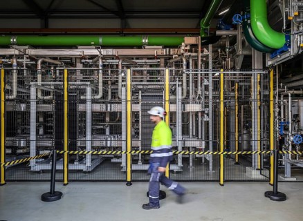 Oberhausen, North Rhine-Westphalia, Germany, Green hydrogen at Air Liquide, hydrogen production at