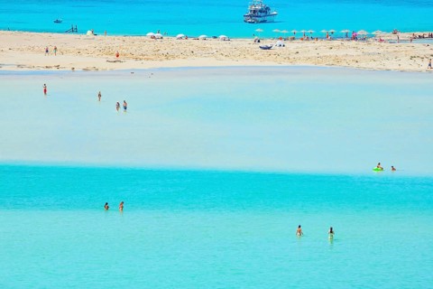 Balos bay, Gramvousa Peninsula, Chania, Crete, Greece, Europe