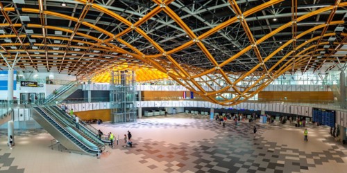 Terminal of Split Airport, Croatia, Europe