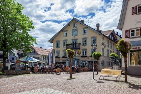 Hotel Restaurant Zum Adler, Oberstaufen, Oberallgäu, Bavaria, Germany, Europe