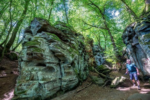 The Devil's Gorge, narrow, accessible gorge of sandstone rocks, with steep rocky gorges, near