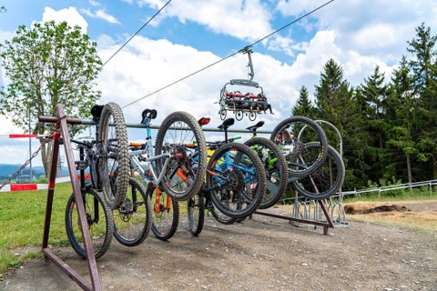 Bikepark Winterberg, on the Kappe mountain, 11 mountain bike downhill trails, in all levels of