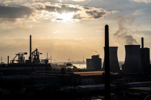 Hüttenwerke Krupp-Mannesmann, HKM in Duisburg-Hüttenheim, coking plant and 2 blast furnaces,
