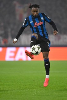 Ademola Lookman Atalanta BC Bergamo (11) Action on the ball Champions League, MHPArena, MHP Arena