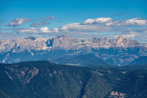 Alps, mountain panorama, rose garden group above the Etschtal valley, South Tyrol, Italy, Europe