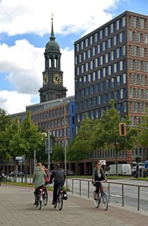 Europe, Germany, Hanseatic City of Hamburg, Hamburg-Neustadt district, Ludwig-Erhard-Straße, View