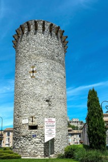 Sisteron. Medisance tower in medieval tower, Alpes-de-Haute-Provence. Provence-Alpes-Côte d'Azur.