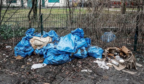 Illegal waste disposal in the Berlin district of Wedding, 15.02.2024