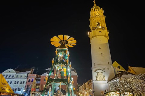 The Bautzen Christmas market in Upper Lusatia, known today as the Bautzener Wenzelsmarkt, or