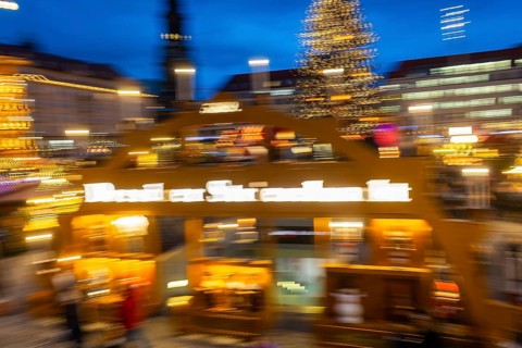 The Dresden Striezelmarkt is a Christmas market in Dresden. It has been held in Advent since 1434,