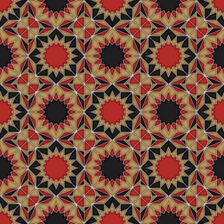 Islamic geometric seamless vector pattern